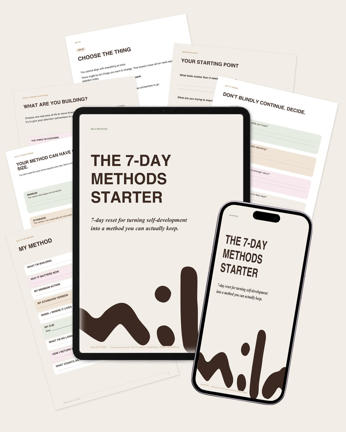 The 7-Day Methods Starter visad på iPad och iPhone